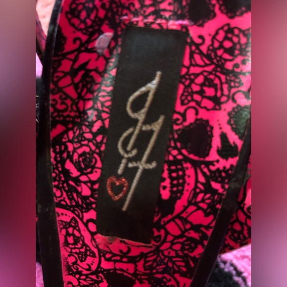 Skulls and flowers shoes size 8 heels by JF - Picture 3 of 7